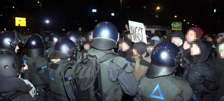 Auch in Leipzig müssen die Polizisten immer wieder für Demonstrationseinsätze anrücken. Foto: L-IZ.de