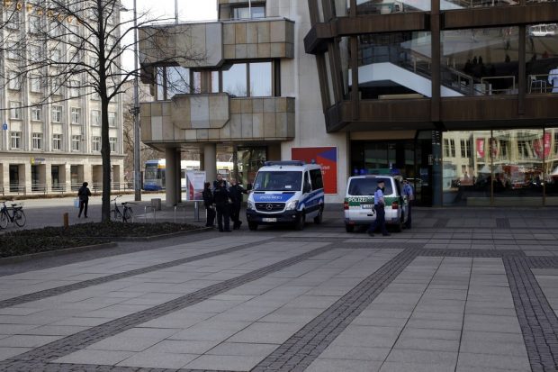 Polizei und Ordnungsamt erhielten kurzfristig eine Absage der Kundgebung. Foto: Alexander Böhm