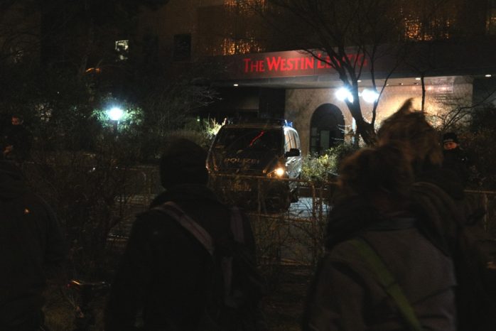 The Westin - schwer bewachte Herberge zur Nacht für die Innenminister. Foto: L-IZ.de