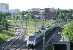 View of the Gleisdreieck between the S-Bahn tracks.  Photo: Ralf Julke