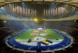 Die Stadiongala, wie hier in Berlin, wird auch 2021 in Leipzig ein absolutes Highlight des Turnfestes sein. Foto: DTB, Volker Minkus