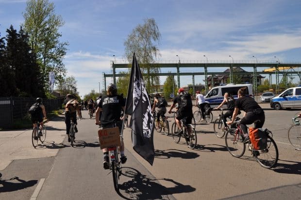 Fahrrad Demo In Leipzig