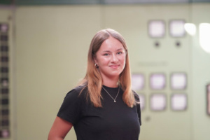 2000. Azubi der Leipziger Gruppe: Sophie Zimmermann, zukünftige Umwelttechnologin für Wasserversorgung. Foto: Leipziger Gruppe