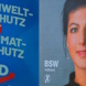 Wahlplakate von AfD und BSW.