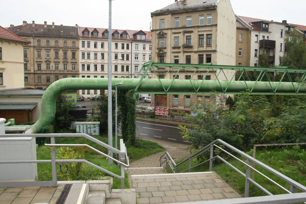 S-Bahn-Haltepunkt in Leipzig.