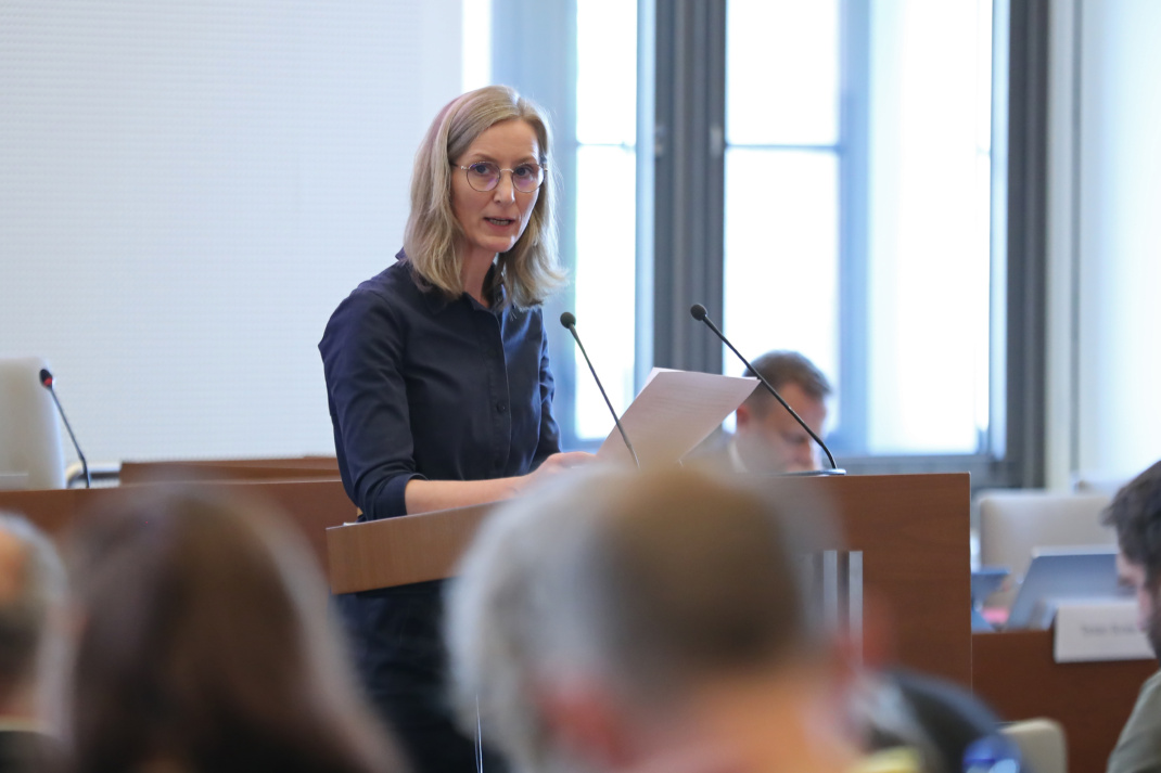 Anja Feichtinger (SPD) im Leipziger Stadtrat.