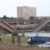 Eingestürzte Brücke an der Elbe in Dresden.