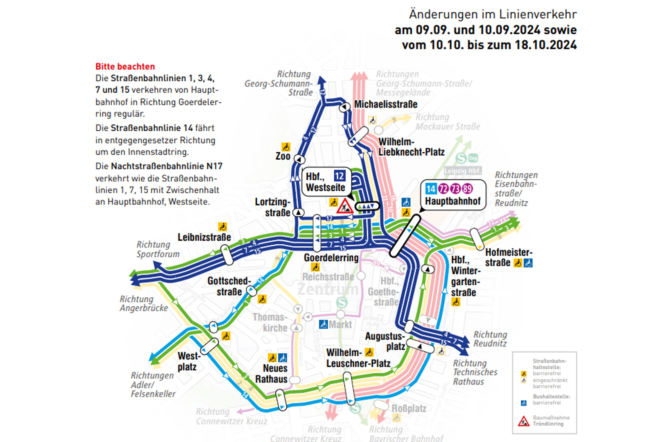 LVB builds tracks, trams take diversions · Leipziger Zeitung