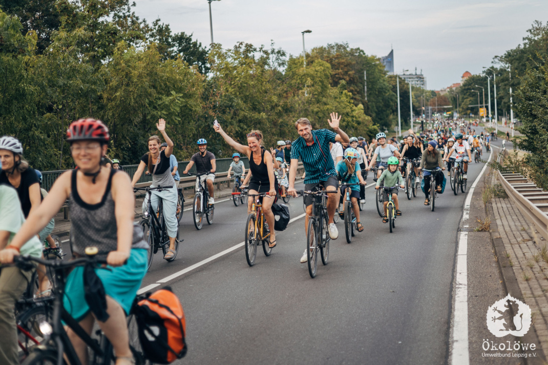 Leipziger Radnacht 2024. Foto: Sandrino Donnhauser © Ökolöwe e. V.