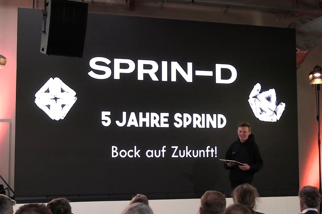 Logo fünf Jahre SPRIND.