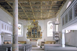 Blick in eine Kirche.