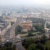 Blick auf die Stadt und das Baufeld von oben.