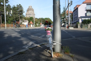 Der zum Umbau vorgesehene Abschnitt in der Prager Straße. Foto: Ralf Julke