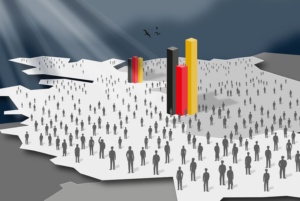 Die Leipziger Autoritarismus Studie 2024 ist unter dem Titel „Vereint im Ressentiment“ erschienen. Grafik: Thomas Häse/Universität Leipzig (symbolische grafische Darstellung)