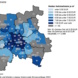 Die unterschiedliche Nettokaltmiete im Leipziger Stadtgebiet, grafische Darstellung.