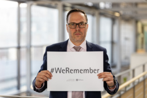 #WeRemember – Staatsminister Dirk Panter © SMWA