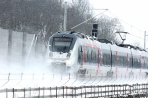 S-Bahn im Schnee. Foto: Jan Kaefer