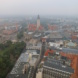 Blick übers Leipziger Stadtgebiet Richtung Westen, Vogelperspektive.